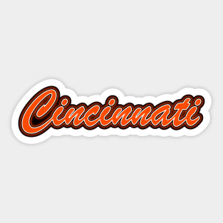 Football Fan of Cincinnati Sticker